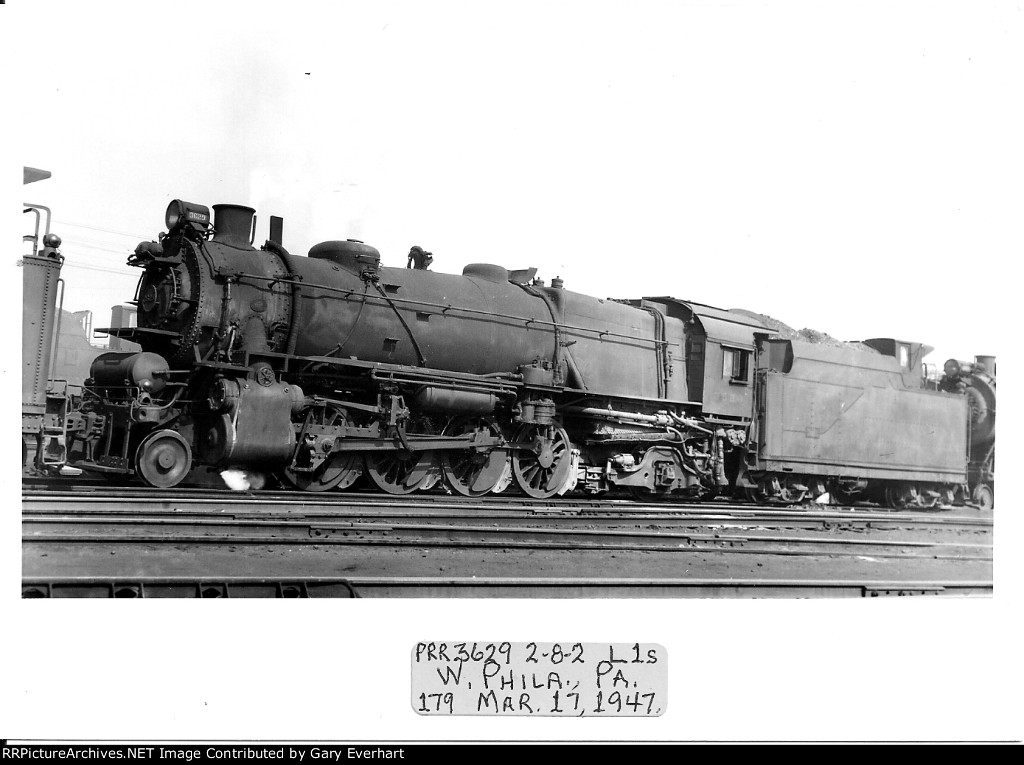 PRR 2-8-2 #3629 - Pennsylvania RR